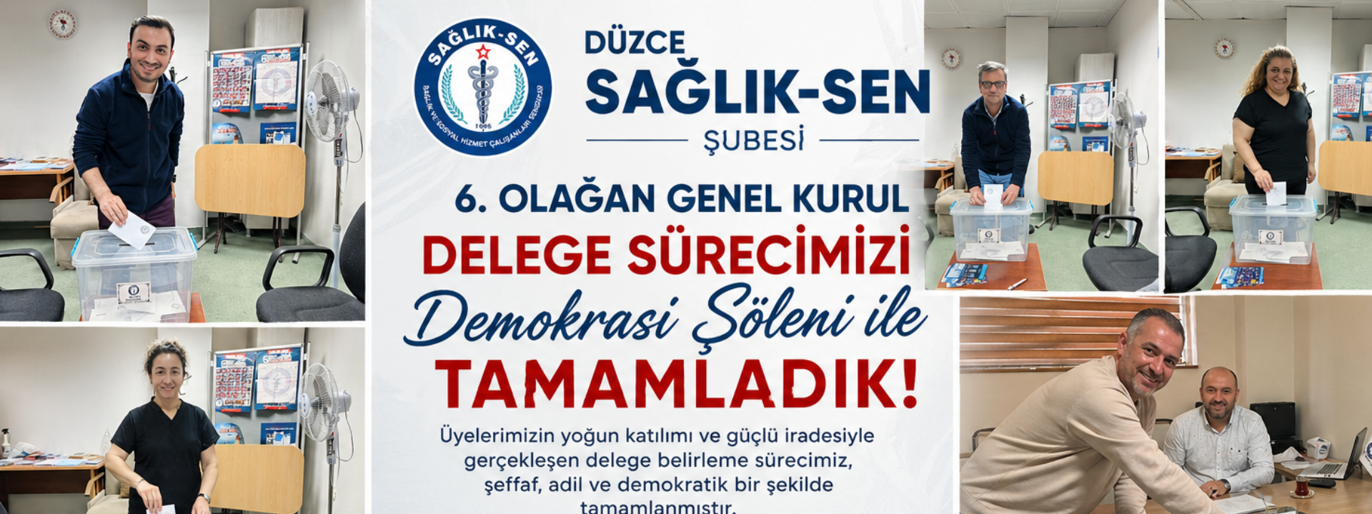 Düzce Sağlık-Sen’de Delege Süreci Tamamlandı